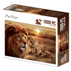 ADPZ1002 Puzzel 1000 stukjes  - Wild Animals - Amy Design