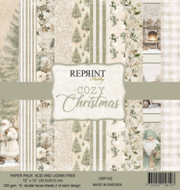 CRP102 Cozy Christmas 12x12 Inch Paper Pack - PAKKETPOST!!