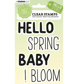 SL-SS-STAMP214 - Quotes large Hello Spring Sweet Stories nr.214