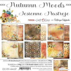 Craft O' Clock - Autumn Moods - Paper Collection Set - 20.3 x 20.3 cm