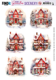 BBSC10056 Push-Out Scenery - Berries Beauties - House - Square