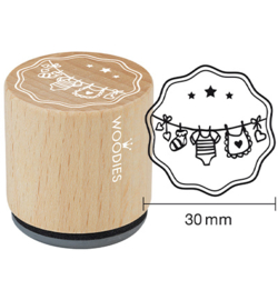 W20004 - Stempel Clothes line - PAKKETPOST!