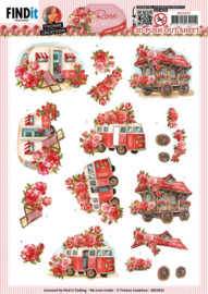 SB10935 3D Push Out - Yvonne Creations - Rose Decorations - Rose Transport