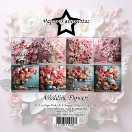 PF502 Paper Favourites - Paperpad 15x15 cm - Wedding Flowers