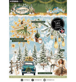 SL-CF-DCPP475 - StudioLight Die-Cut Paper Pad – Paper Elements Christmas Forest nr. 475