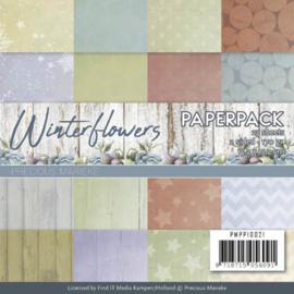 PMPP10021 Paperpad - Winterflowers - Marieke Design