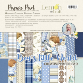 Lemoncraft - Paperpad - 30 x 30 cm - Boy's Little World - PAKKETPOST!