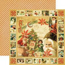 4500133 Scrappapier dubbelzijdig - Christmas Past Collection - Graphic45 - PAKKETPOST!