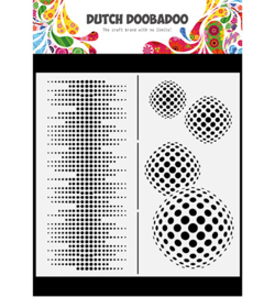 470.784.009 - Mask Art Slimline Circles - Dutch Doobadoo