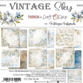 Craft O' Clock - Vintage Sky - Paperpad 15.2 x 15.2 cm