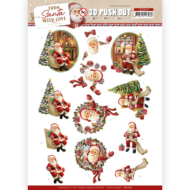 SB10674 3D Push Out - Amy Design - From Santa with Love - Santa