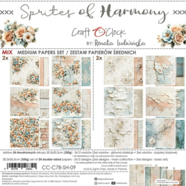 CC-C78-SH-09 Craft O Clock Set of Mix Papers 20x20 cm Sprites of Harmony