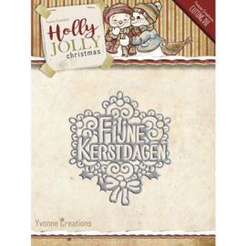 YCD10074 Snij- en embosmal - Holly Jolly - Yvonne Creations