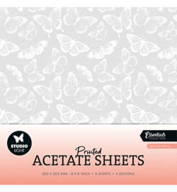 SL-ES-ACS10 - Acetate sheets Spring Butterflies Essentials nr.10