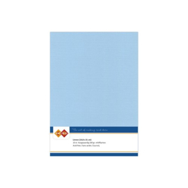 26 Soft Blue - Linnen Karton A5 - 10 stuks - 240 gram - Card Deco