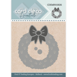 CDEMIN10026 Wreath  - Card Deco