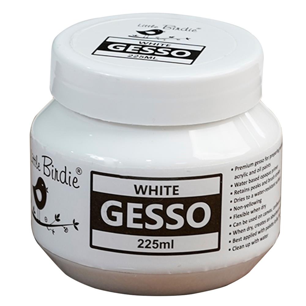CR86081 Little Birdie Acrylic Gesso 225ml - White - PAKKETPOST!!
