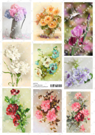 GH3053 Vintage vel - Bloemen - Gerda's Hobbyshop