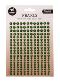 SL-ES-PEARL18 Self Adhesive - 3 Sizes - Round - Green