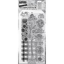 Mixed Media #24 Tim Holtz Clear Stamp and Stencil (THMM124)