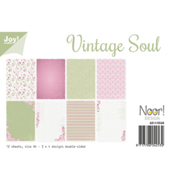 6011-0568 Papierset A4 - Vintage Soul - Joy Crafts