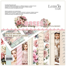 03 Lemon Craft - Dear Diary... Roses - Paperpad Elements & Basic 20.3x20.3 cm
