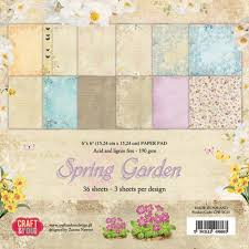 Paperpad 15,2 x 15,2 cm - Spring Garden - Craft & You