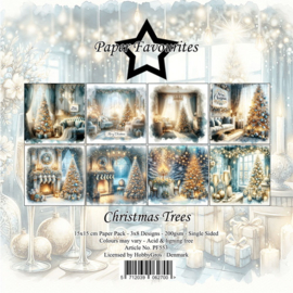 PF553 Paper Favourites 15x15 cm Christmas Trees