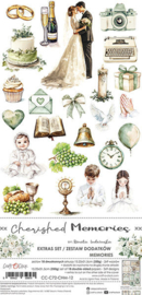 CC-C72-CHM-12 Craft O Clock Extras Set Memories 15x30 cm Cherished Memories