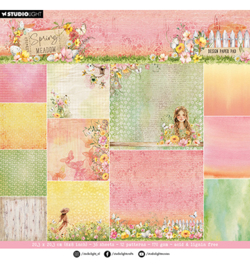 SL-SM-DPP270 - Paper Pad Backgroundpaper Spring Meadow nr.270
