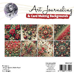 Art Journaling & Card Making Backgrounds Set 2 - 15x15cm