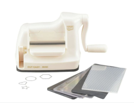 2137-035 Vaessen Creative - Stansmachine Cut Easy Mini met wit handvat - Starterskit