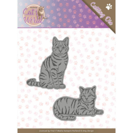 ADD10187 Snij- en embosmal  - Cats World- Amy Design