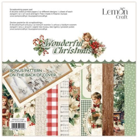 LemonCraft - Wonderful Christmas - Paper Pad 30.5x30.5 cm -  LEM-WONCHRI-01 - PAKKETPOST!