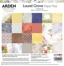 ACSPP0012 Arden Creative Studio - Laurel Grove - 12x12 Inch Paper Pad - PAKKETPOST!