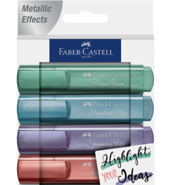 154624 Tekstmarkers Metallic  - Faber Castell