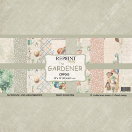 The Gardener 12x12 Inch Paper Pack (CRP065) - PAKKETPOST!