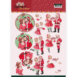 CD11387  3D vel A4 - Family Christmas - Yvonne Creations