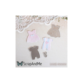 Baby Girl Wears SAME-INS050 Metal Cutting Die - ScrapAndMe
