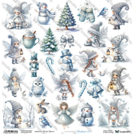 Scrappapier 30,5x30,5cm Winter Sparkle - Christmas 25 - Scrap and Me - PAKKETPOST!!!