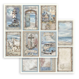 SBB1067 Stamperia Silent Sea 12x12 Inch Paper Sheet 6 Cards - PAKKETPOST!!