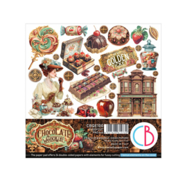 The Chocolate Factory 6x6 Inch Fussy Cut Pad (24pcs) (CBQE100)