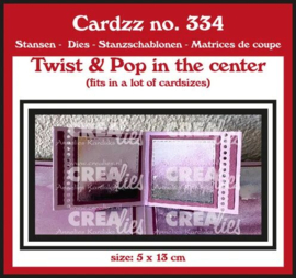 CLCZ334 Crealies - Cardzz - Twist & Pop in het Midden - No.334