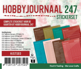 HJSTS03 Stickerset Hobbyjournaal 247