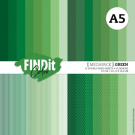 FITCPPA5002 Findit Color - Megapack - Christmas Green - A5
