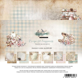 AA-RFH-08 Alchemy of Art - Recipe for Happiness - Paper Collection Set 20.3x20.3 cm