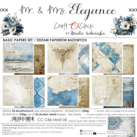 CC-C86-MME-08 Paper Pack 20x20 cm Mr & Mrs Elegance