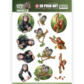 SB10349 3D Stansvel A4 - Wild Animals - Amy Design
