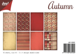 6011/0502 Paperbloc A4 a 12 vel - Autumn - Joy Crafts