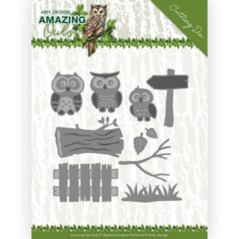 ADD10217 Snij- en embosmal  - Amazing Owls - Amy Design